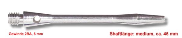 Shaft Alu medium ,ca.45 mm ,silber